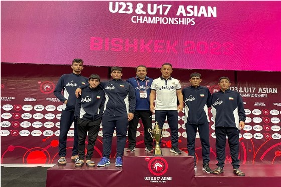 پایان رقابت های کشتی فرنگی نوجوانان قهرمانی آسیا / قرقیزستان  :